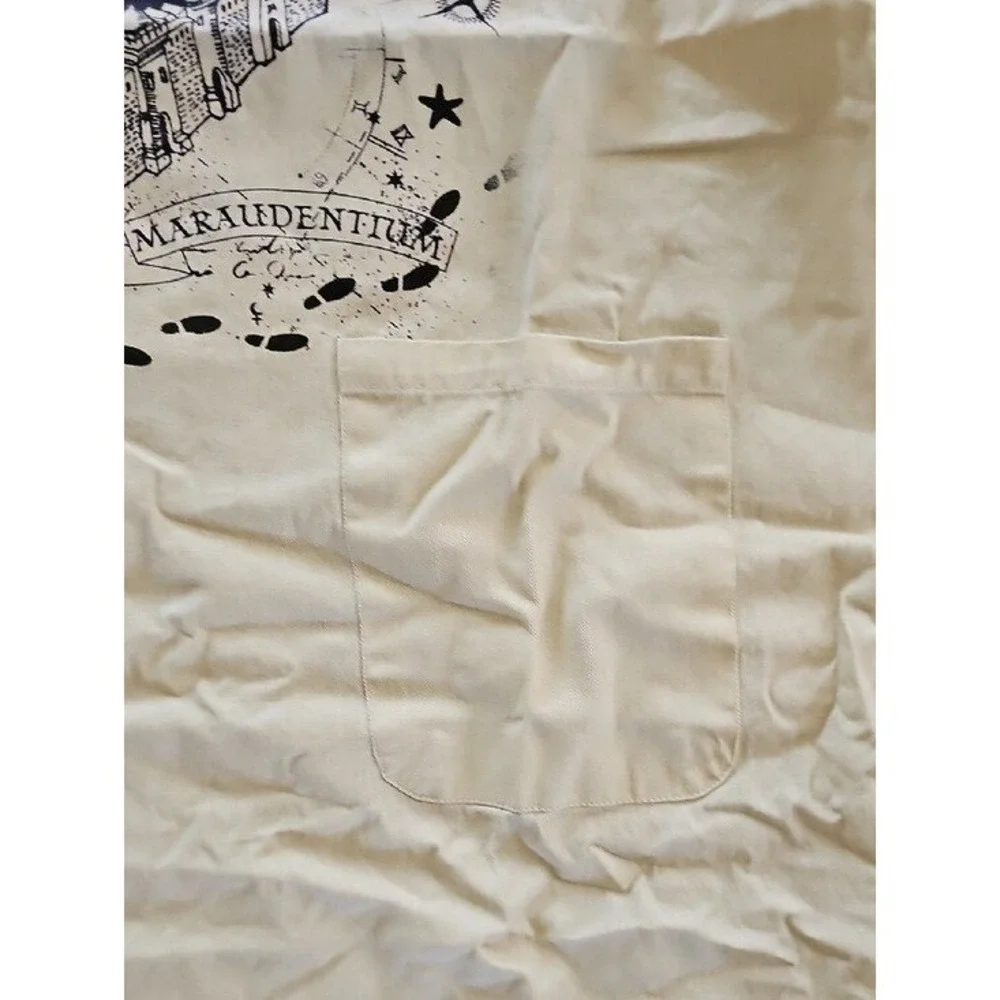 Harry Potter Marauders Map Apron Beige Cotton Ukonic Robe Factory One Size
